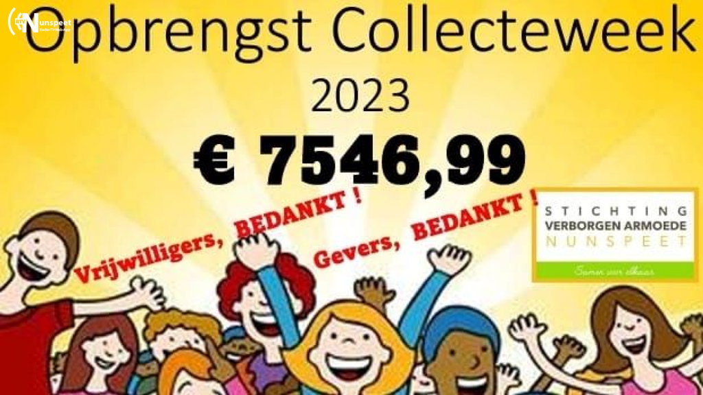 Opbrengst van ruim 7000 euro tijdens collecteweek