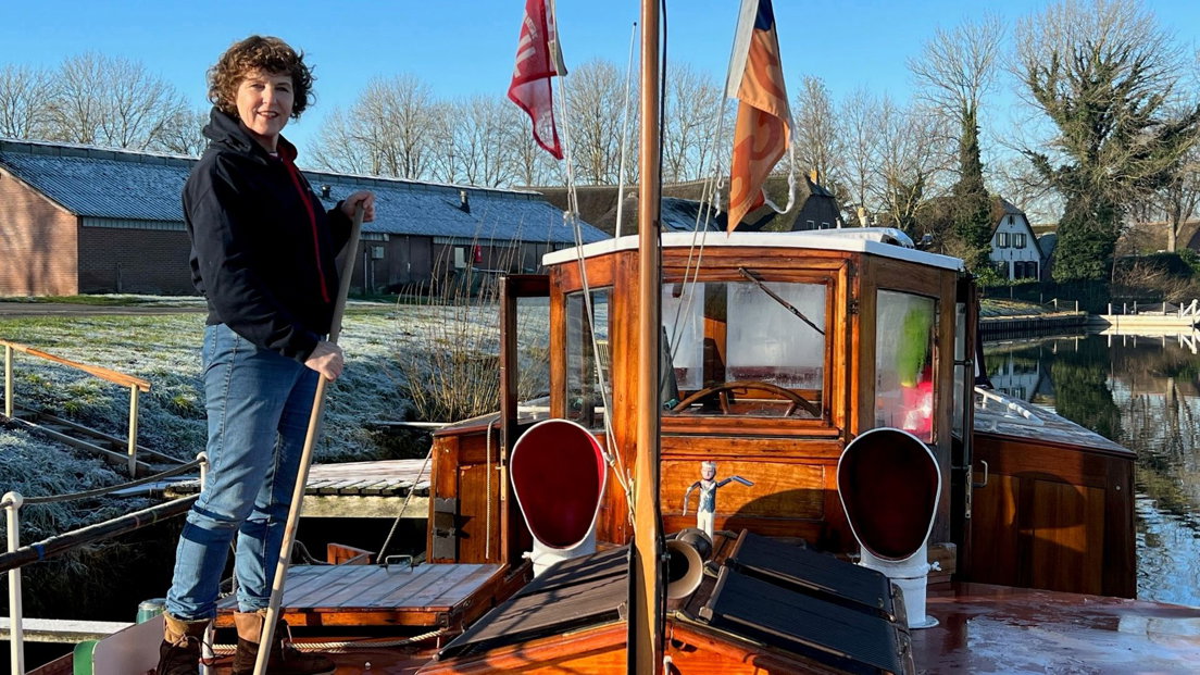 Jolande Drop kocht een boot die ze zelf leerde opknappen.