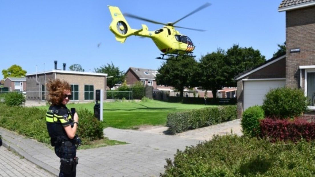 Traumahelikopter ingezet voor ongeluk met wielrenner in Oost-Souburg