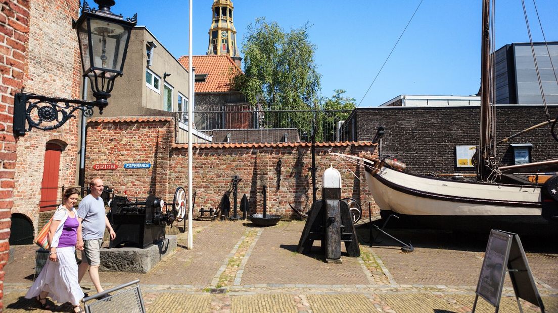 Het Noordelijk Scheepvaartmuseum aan de Brugstraat in Groningen