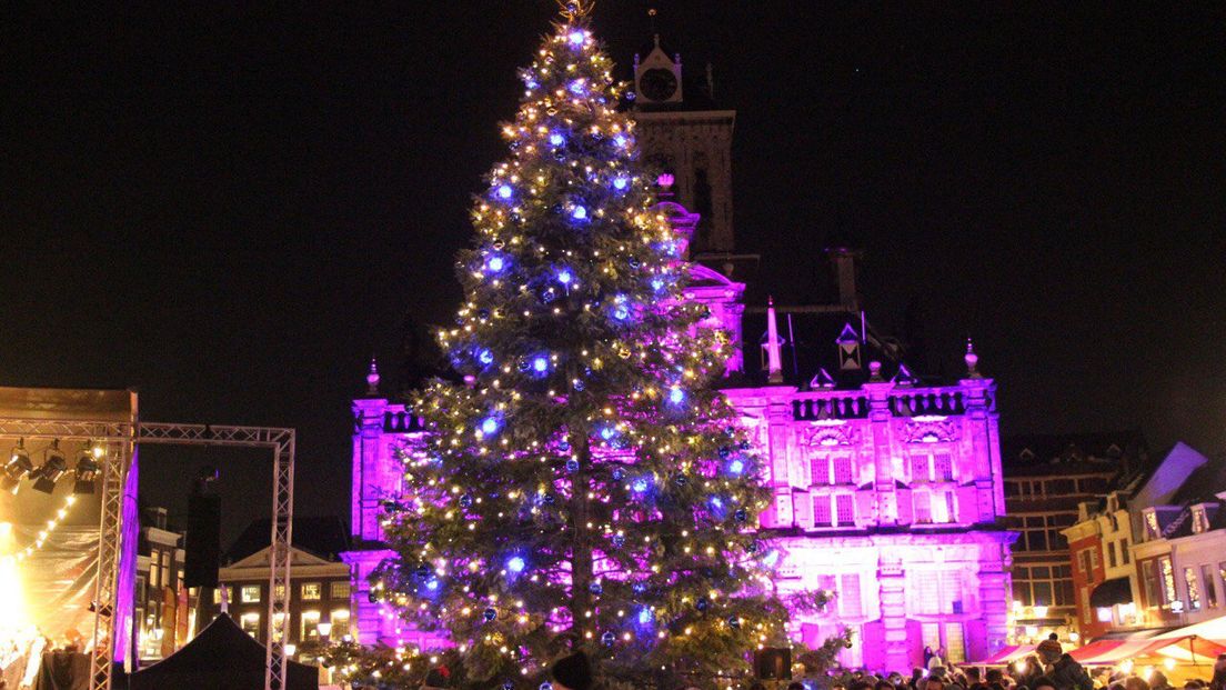 Kerstboom in Delft