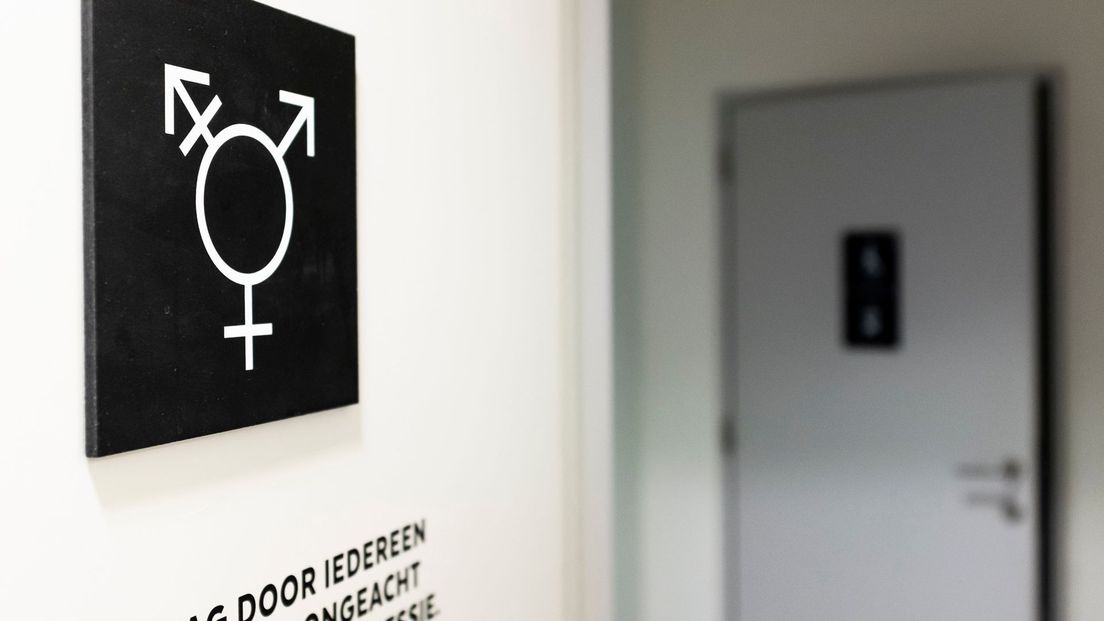 Een genderneutraal toilet. Foto ter illustratie.