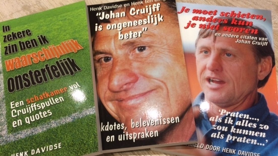 Boeken geschreven door Henk Davidse over Johan Cruijff