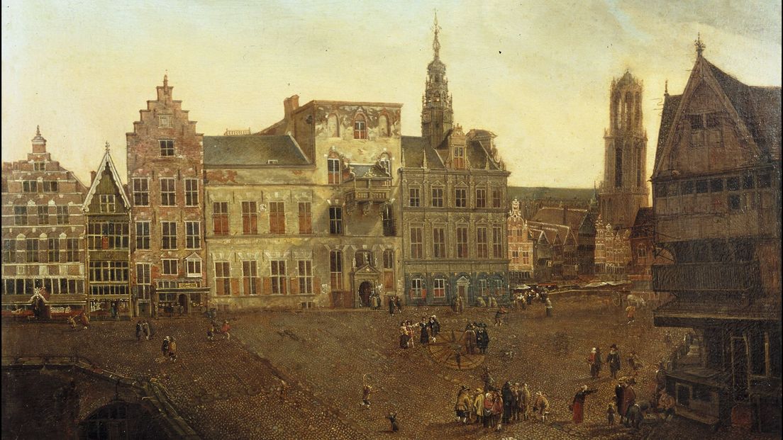 Het stadhuis van Utrecht in 1663.
