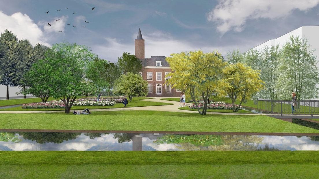 Kasteel De Binckhorst krijgt een nieuwe tuin. | Afbeelding gemeente Den Haag