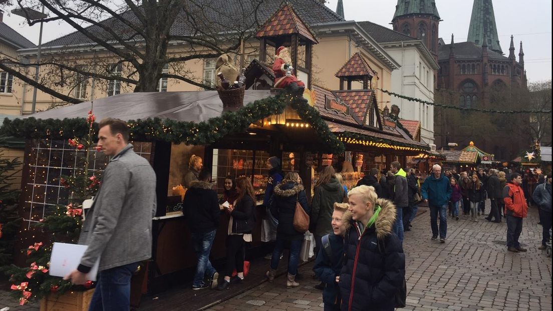 Een kerstmarkt in Oldenburg van een aantal jaren geleden