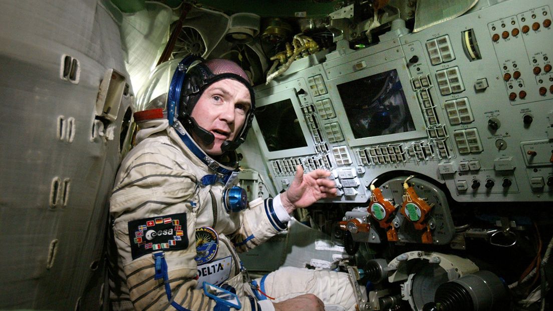 Andre Kuipers in de ruimte