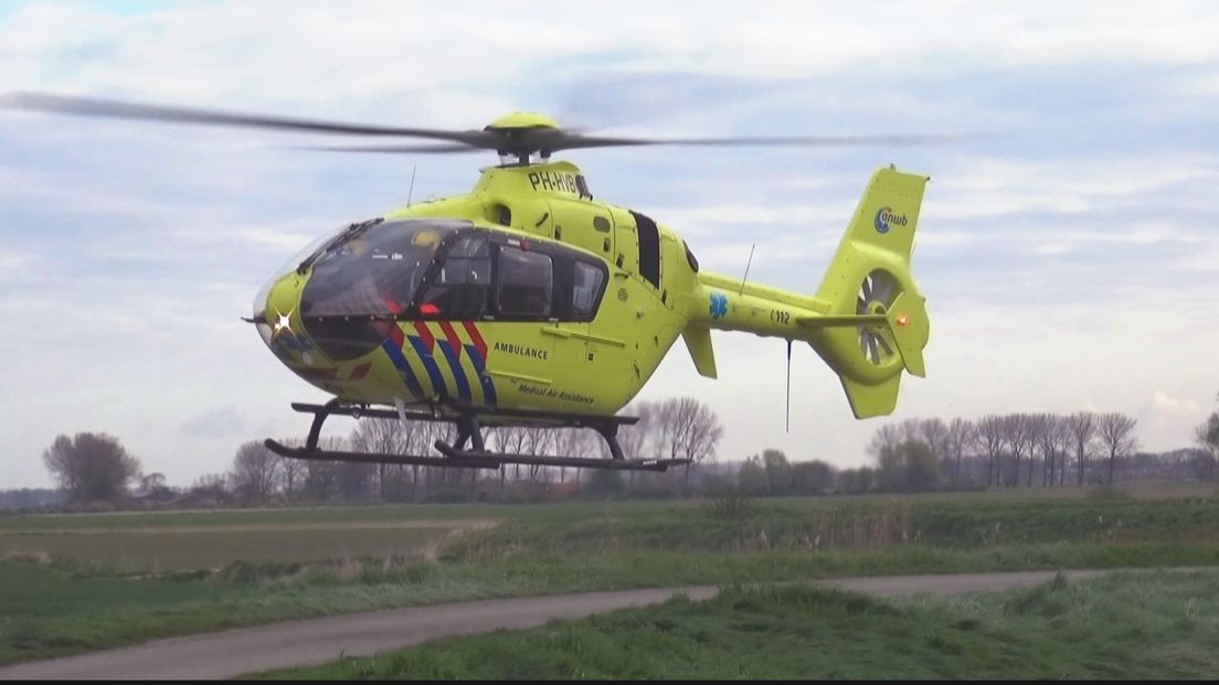 Traumahelikopter naar Magrette voor gewond kind