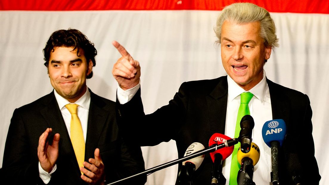 Geert Wilders met aanhang