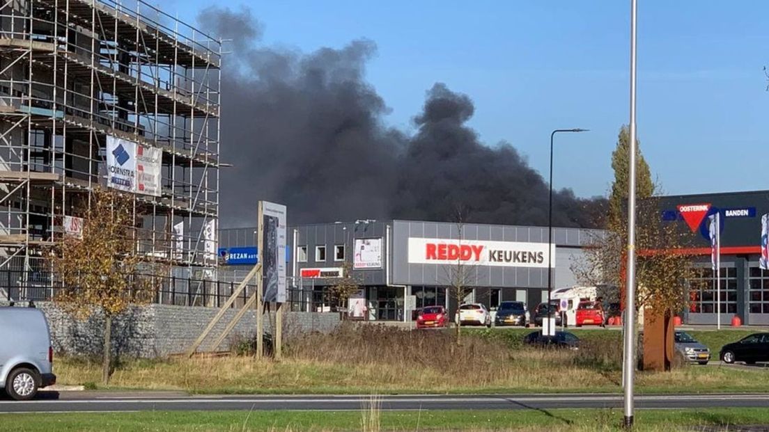 Grote brand bij Arriva in Doetinchem.