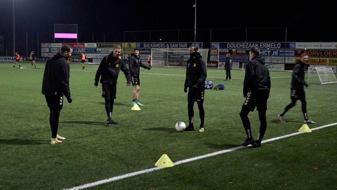 De spelers bereiden zich voor op het bekerduel met Vitesse.