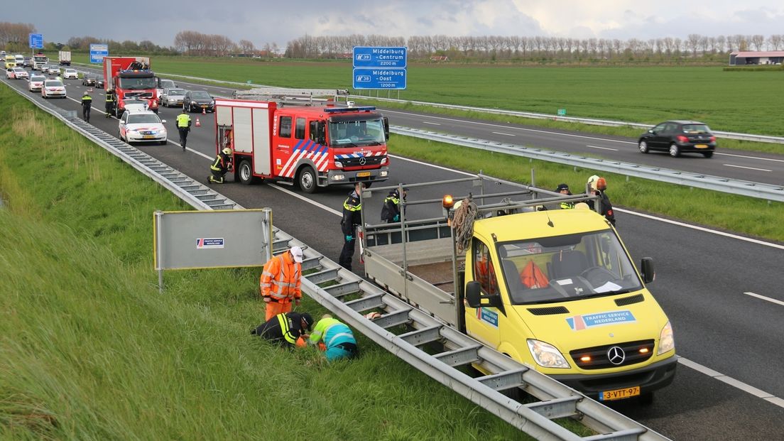 Dodelijk ongeval op A58 bij Arnemuiden (video)
