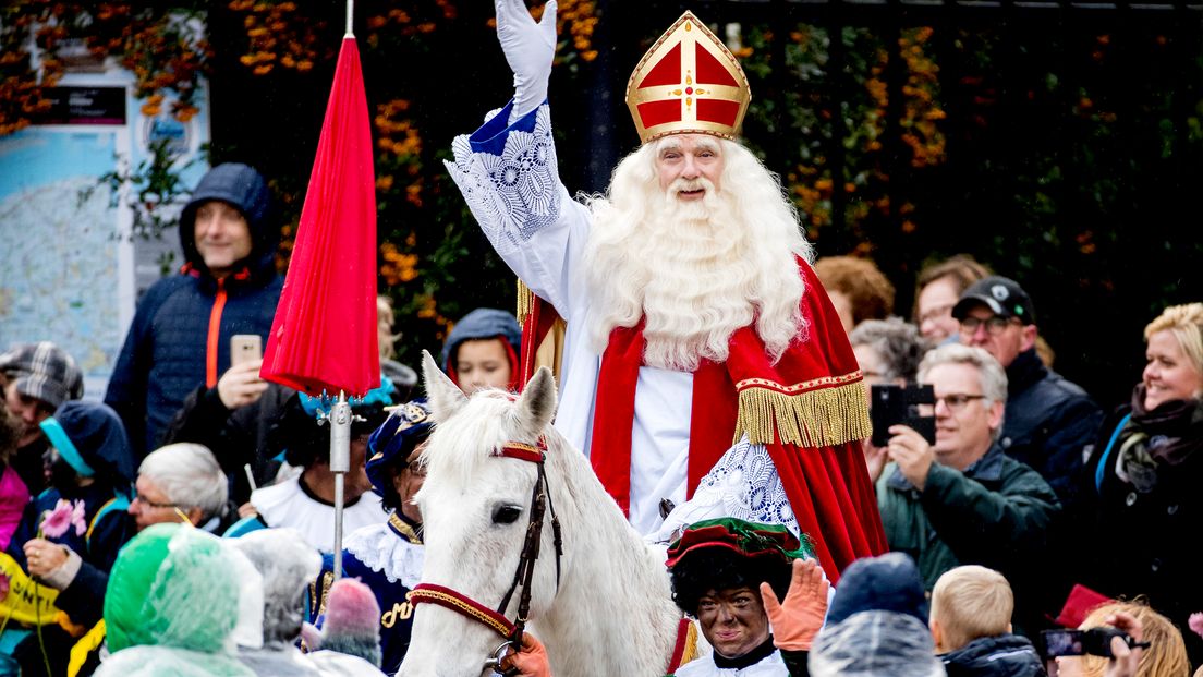 De intocht van Sinterklaas was vorig jaar in Dokkum.