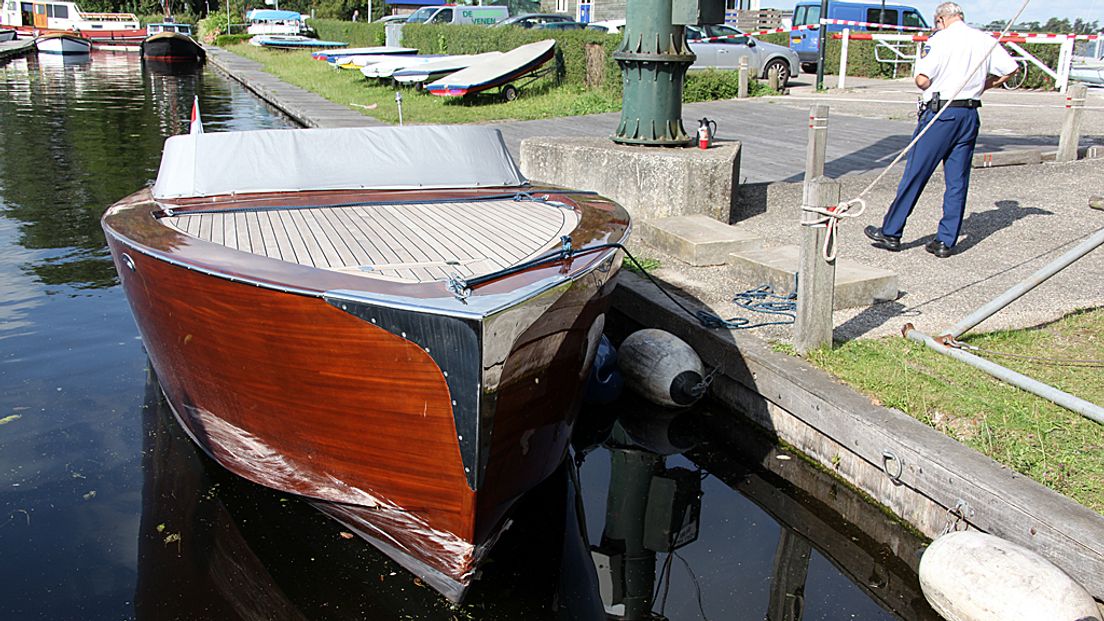 Met deze speedboot raakte Arnoud H. een andere boot.