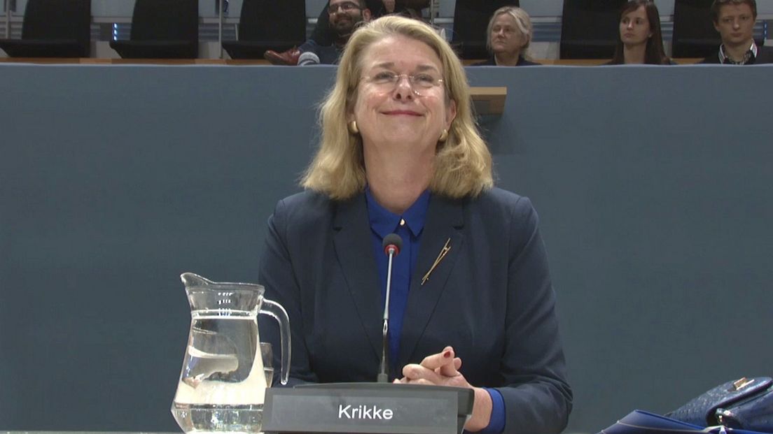 Pauline Krikke tijdens openbaar verhoor