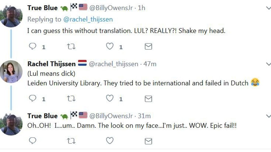 Tweets over naam bibliotheek Leiden