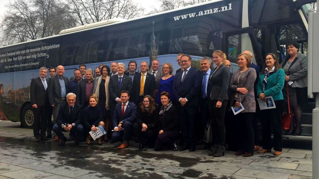 Gedeputeerde en Provinciale Statenleden bezoeken Brussel