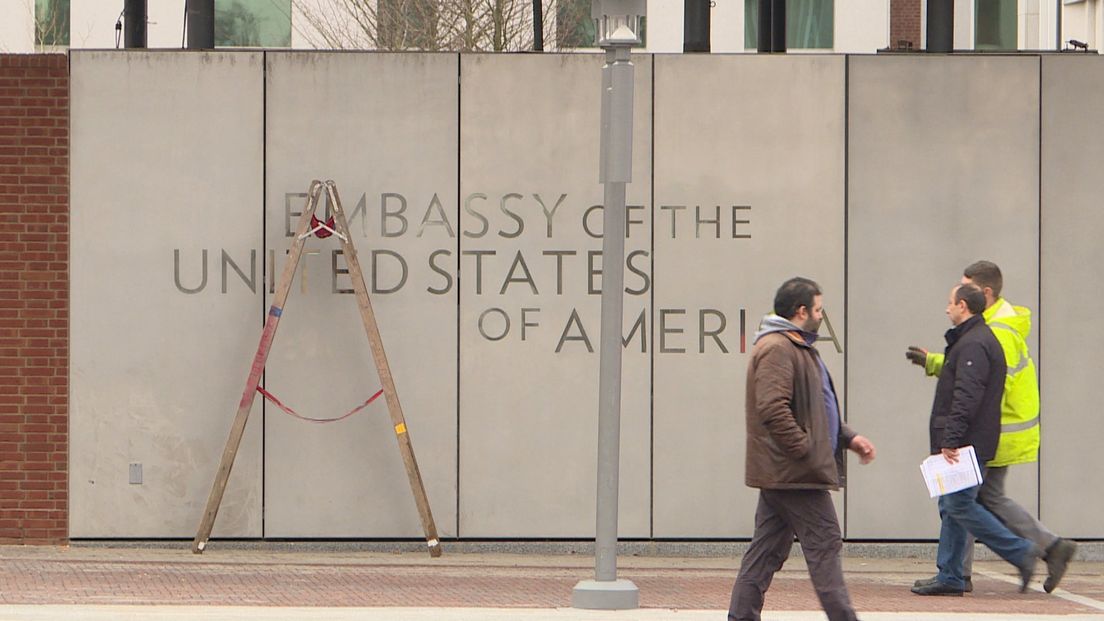 Amerikaanse ambassade | Beeld Omroep West