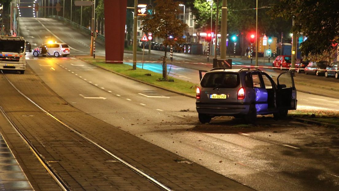 Politieachtervolging eindigde bij het Schenkviaduct