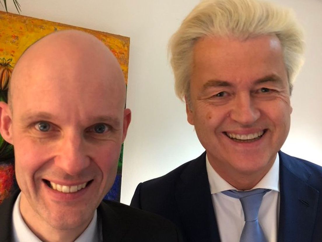 Geert Wilders presenteert Maurice Meeuwissen als lijsttrekker van de PVV Rotterdam
