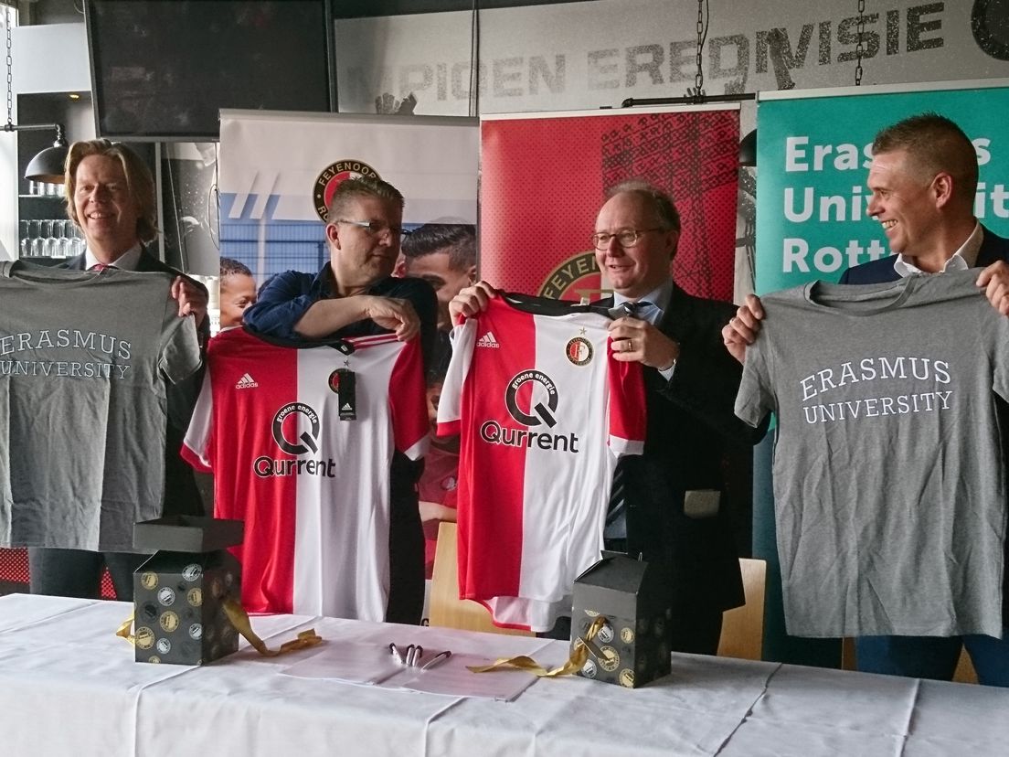 De EUR en Feyenoord ondertekenden woensdag een samenwerkingsovereenkomst