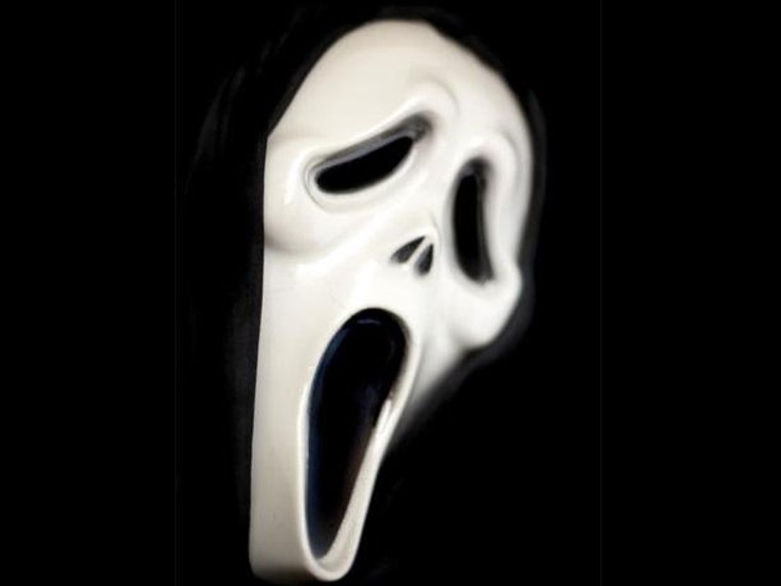 Het witte masker uit de horrorfilmreeks Scream