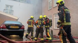 Politie doet onderzoek na brand in portiekwoning in Schoonhoven