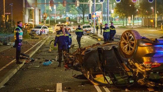 Vier gewonden bij zwaar ongeluk in Utrecht.