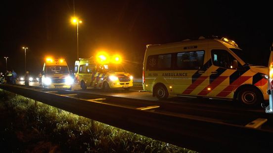 Vijf gewonden bij ernstig ongeval op A50.
