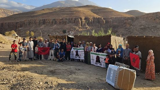 Arnhemmers bouwen eigenhandig nooddorp in Marokkaans rampgebied